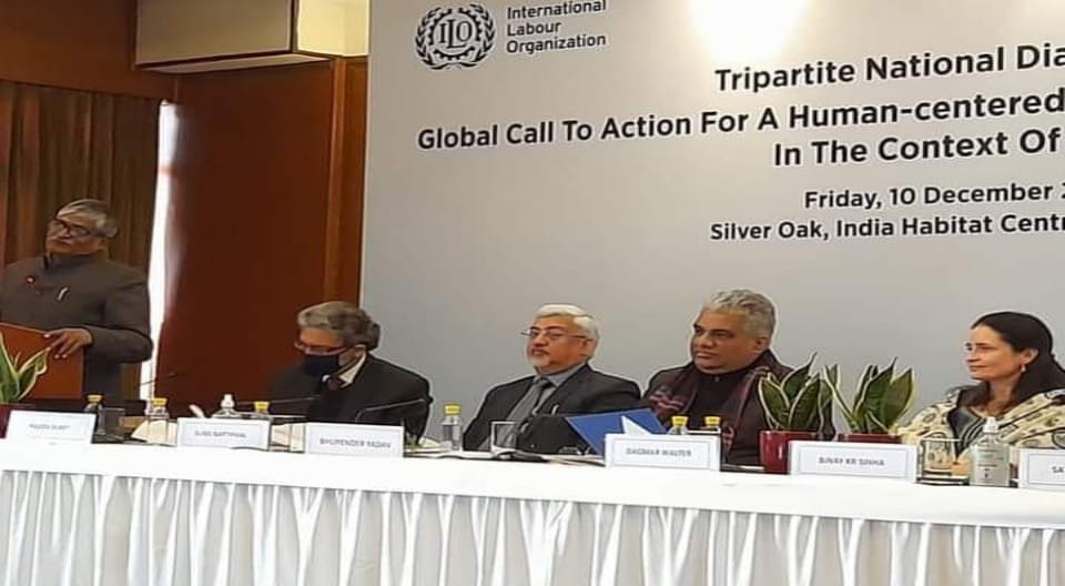 Tripartite National Dialogue on Global Call to Action for a Human -Centered Recovery from COVID-19 Crisis in the Context of India